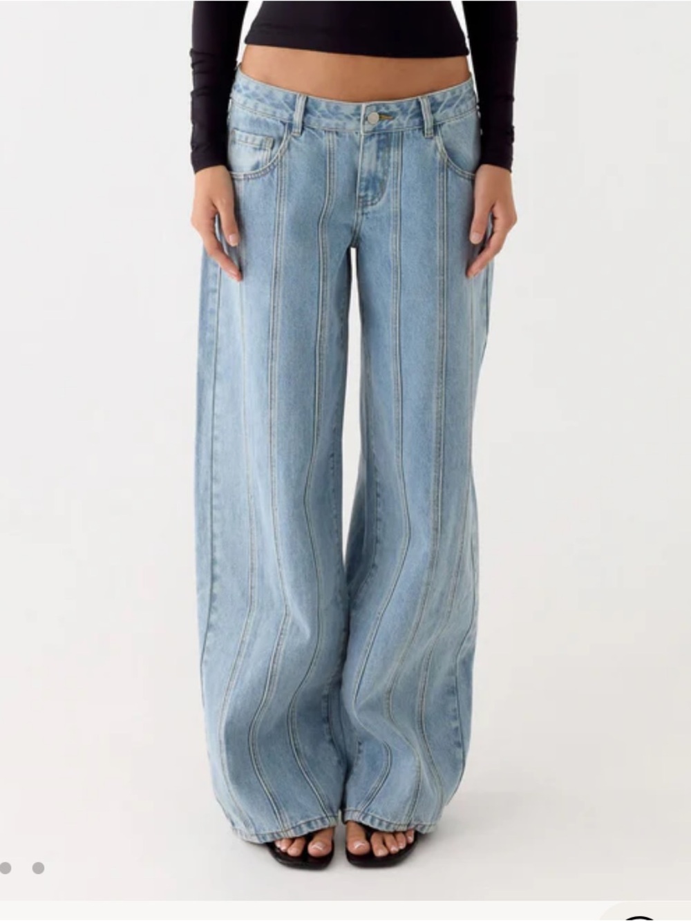 Peppermayo Johnny low rise wide leg jeans